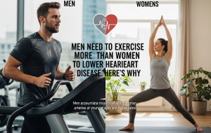 برای کاهش بیماری‌های قلبی، مردها باید بیشتر از زن‌ها ورزش کنن. دلیلش اینجاست.